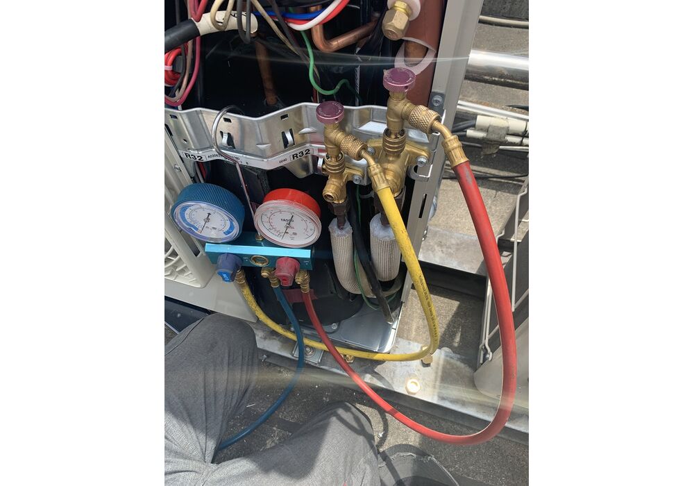 耐圧気密テスト中